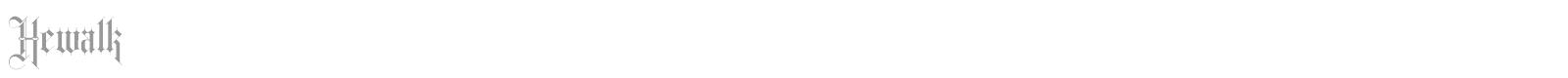 Hewalk font preview